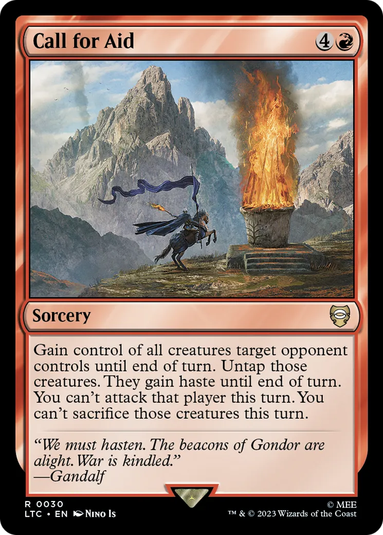 Appel à l'aide — Tales of Middle-earth Commander — Magic: The Gathering