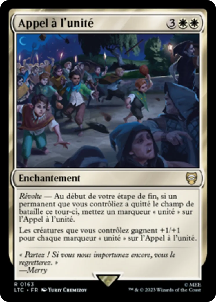 Appel à l'unité — Tales of Middle-earth Commander — Magic: The Gathering