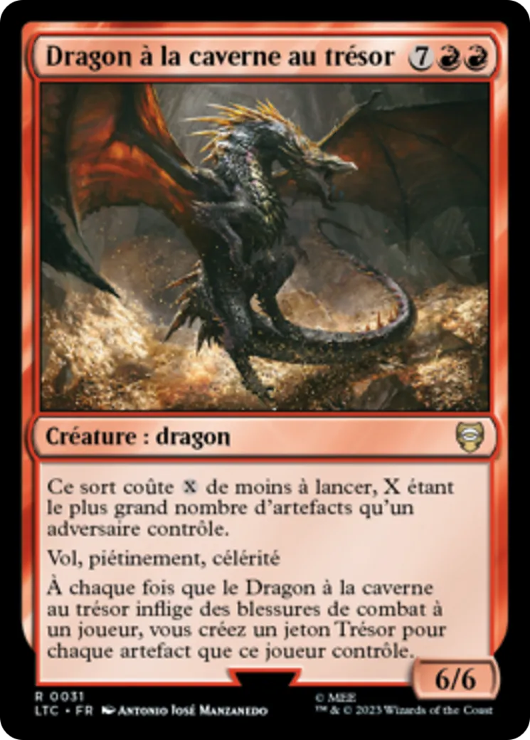 Dragon à la caverne au trésor — Tales of Middle-earth Commander — Magic: The Gathering