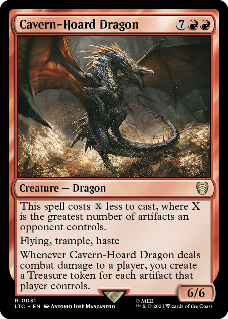 Dragon à la caverne au trésor — Tales of Middle-earth Commander — Magic: The Gathering