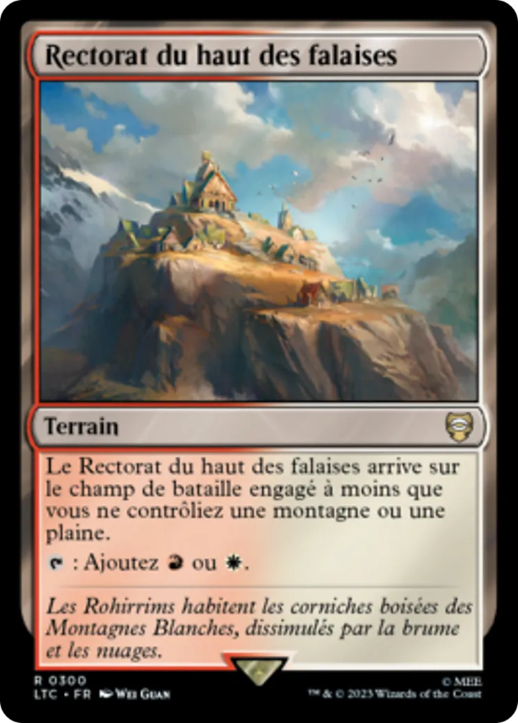 Rectorat du haut des falaises — Tales of Middle-earth Commander — Magic: The Gathering