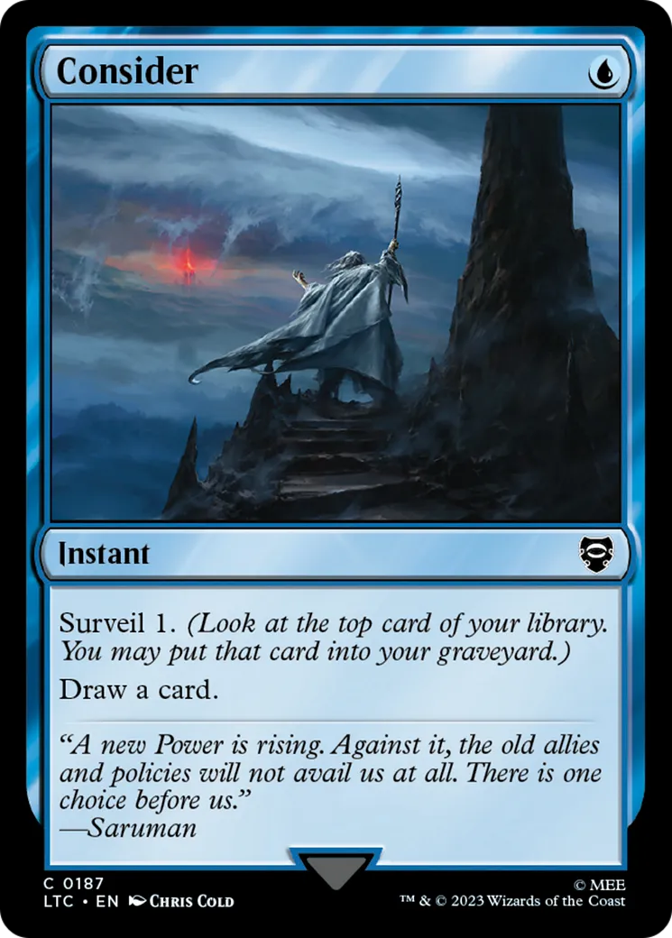 Consider — Tales of Middle-earth Commander — Magic: The Gathering