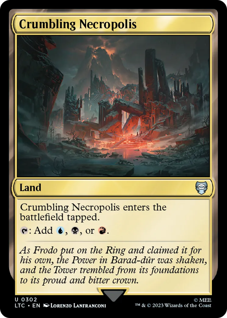 Crumbling Necropolis from Tales of Middle-earth Commander - Magic: The Gathering