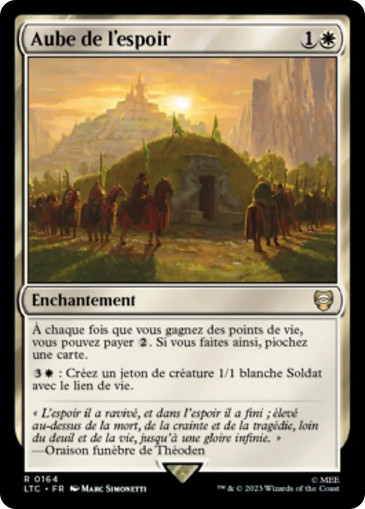 Aube de l'espoir — Tales of Middle-earth Commander — Magic: The Gathering
