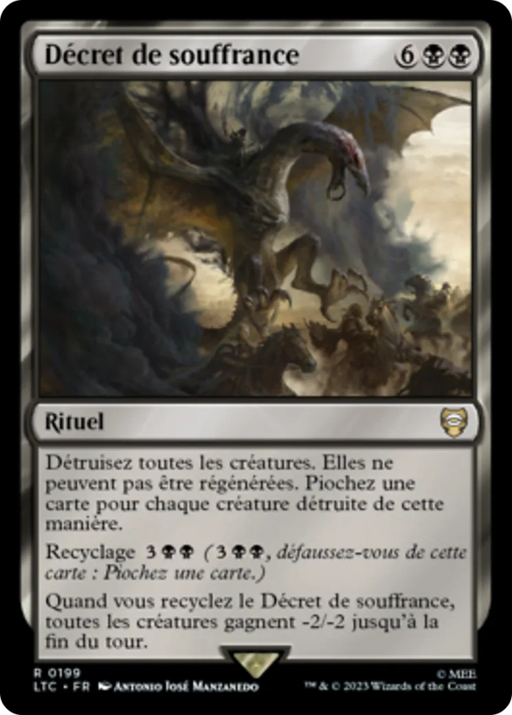 Décret de souffrance — Tales of Middle-earth Commander — Magic: The Gathering
