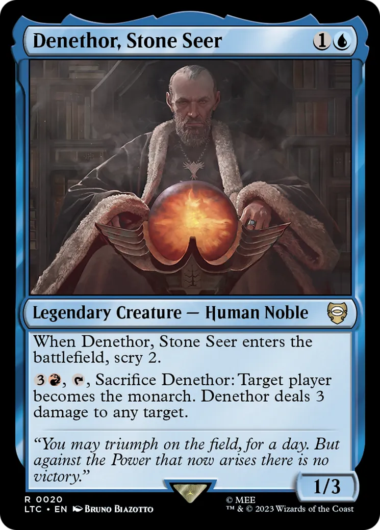 Denethor, Stone Seer — Tales of Middle-earth Commander — Magic: The Gathering