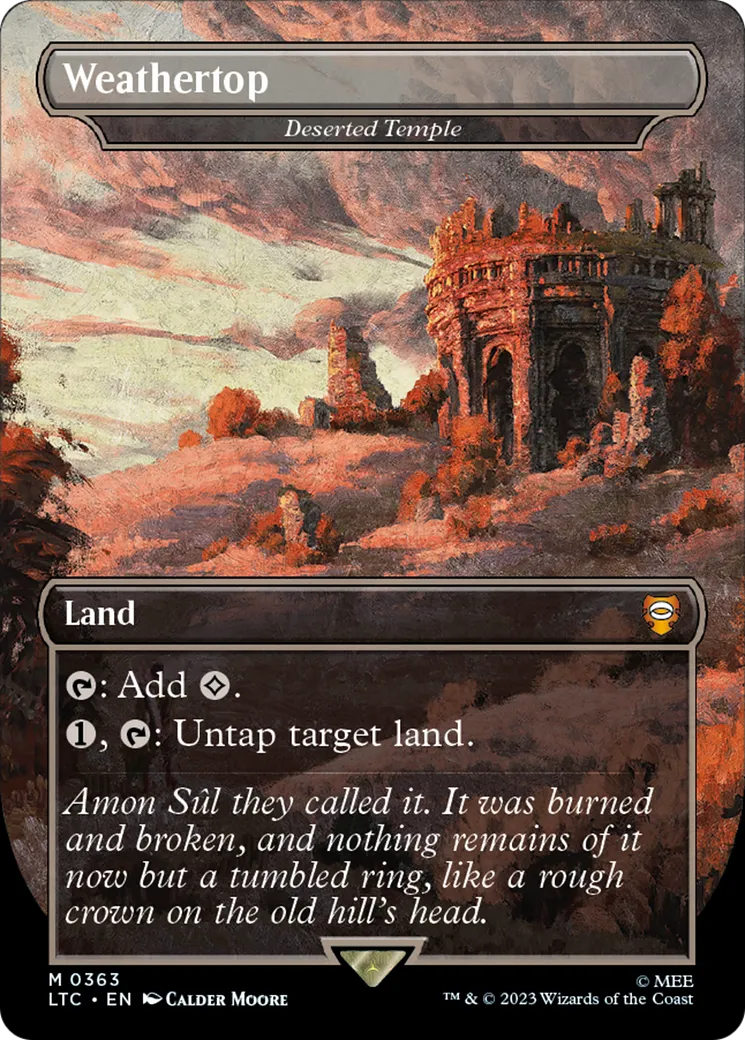 Deserted Temple — Tales of Middle-earth Commander — Magic: The Gathering