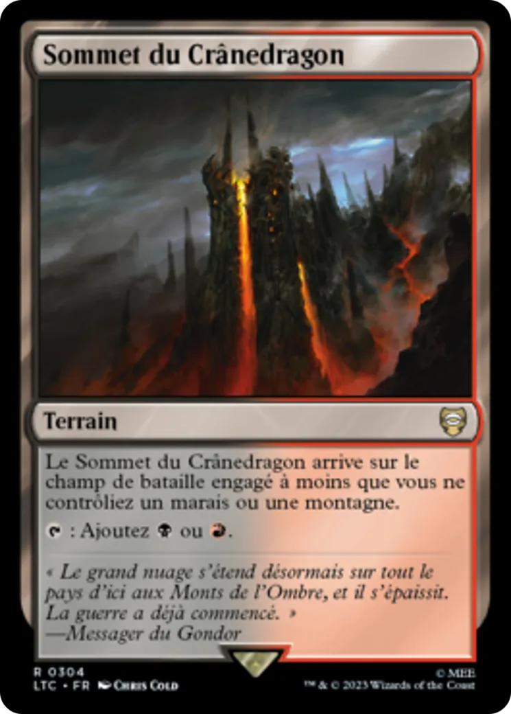 Sommet du Crânedragon — Tales of Middle-earth Commander — Magic: The Gathering
