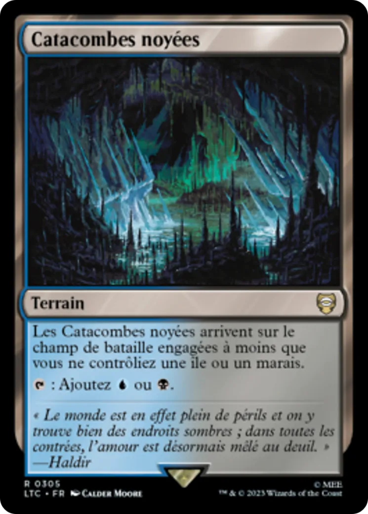 Catacombes noyées — Tales of Middle-earth Commander — Magic: The Gathering
