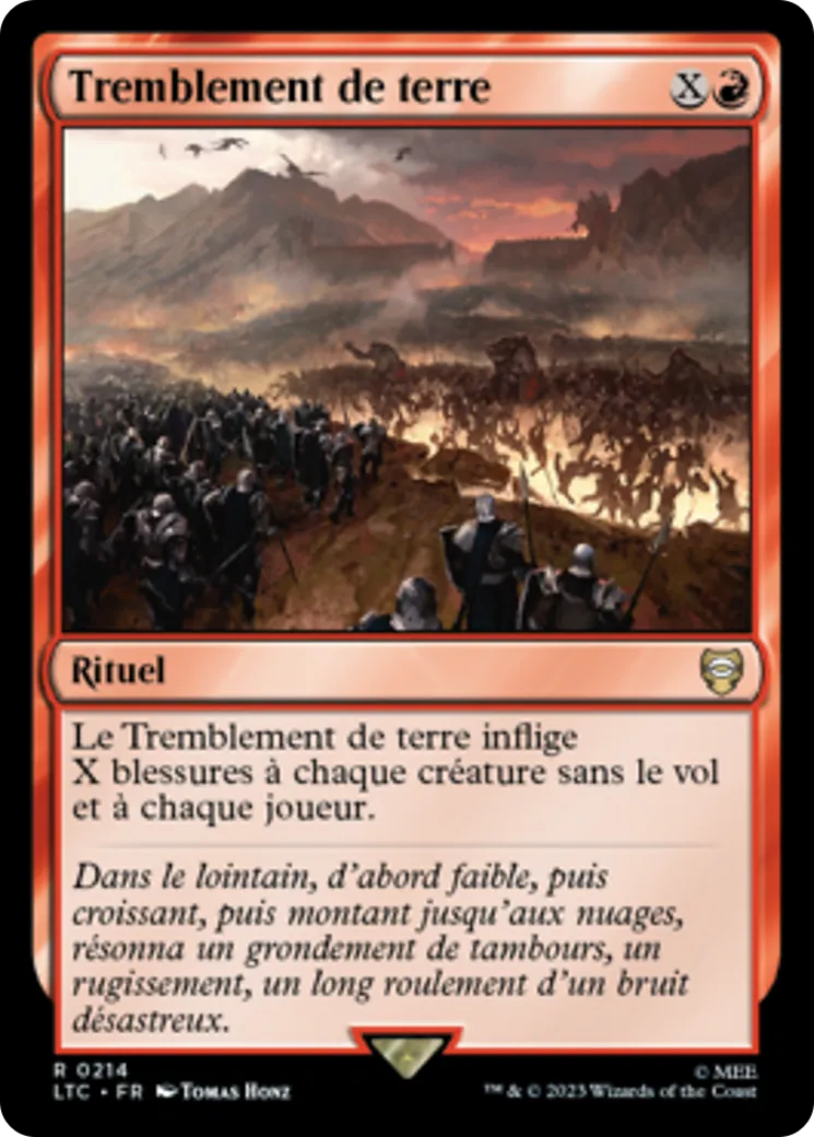 Tremblement de terre — Tales of Middle-earth Commander — Magic: The Gathering