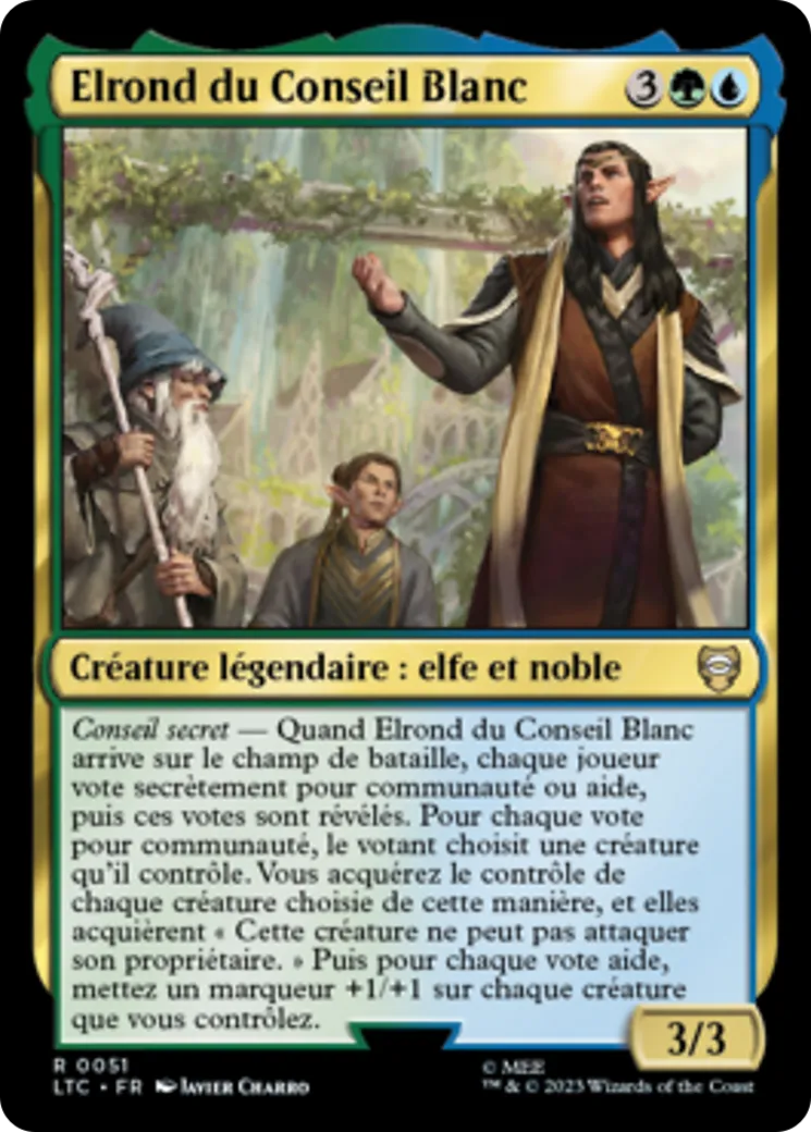 Elrond du Conseil Blanc — Tales of Middle-earth Commander — Magic: The Gathering