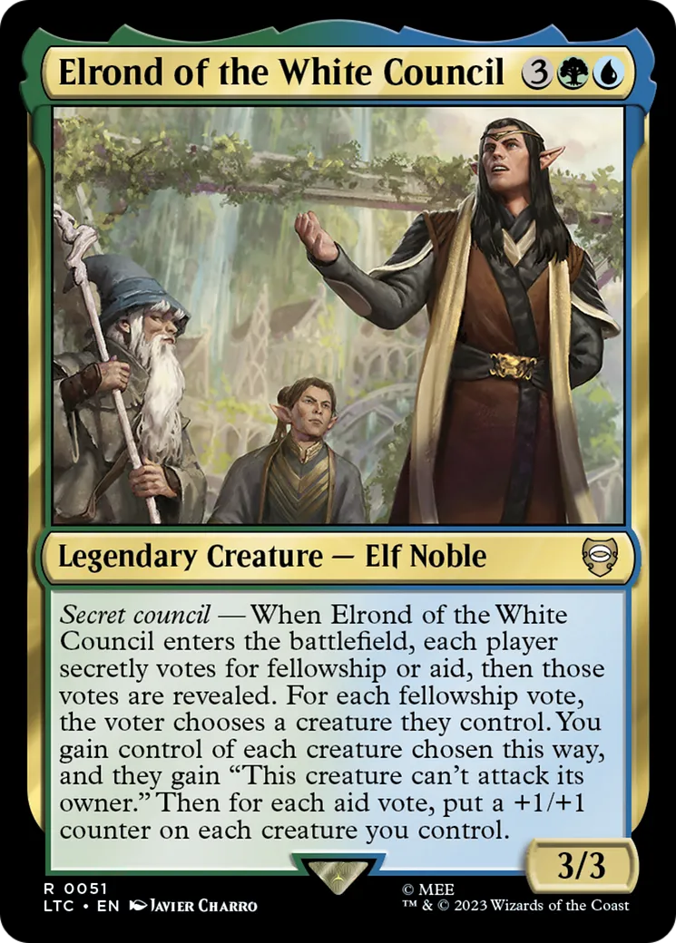 Elrond of the White Council — Tales of Middle-earth Commander — Magic: The Gathering