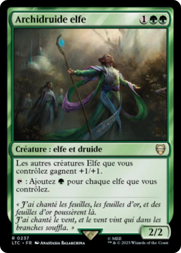 Archidruide elfe — Tales of Middle-earth Commander — Magic: The Gathering