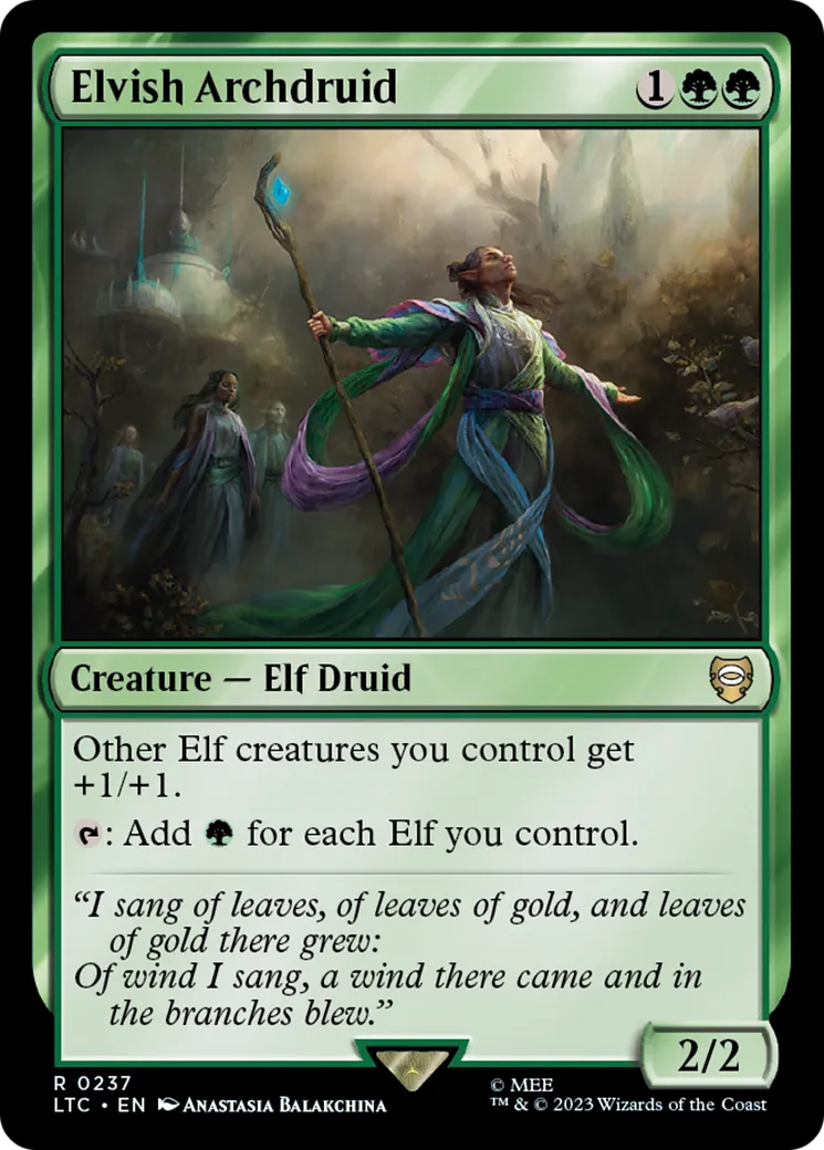 Elvish Archdruid — Tales of Middle-earth Commander — Magic: The Gathering
