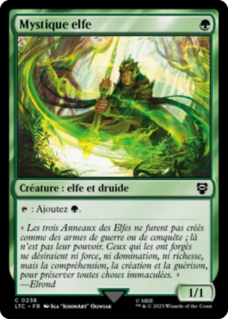 Mystique elfe — Tales of Middle-earth Commander — Magic: The Gathering