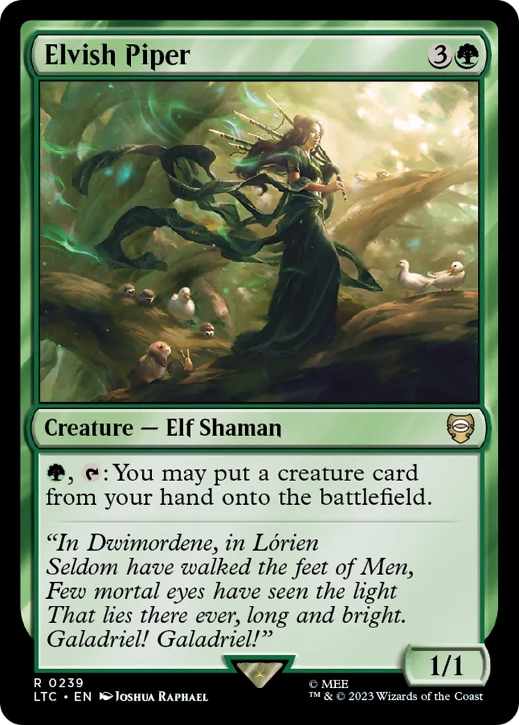 Elvish Piper — Tales of Middle-earth Commander — Magic: The Gathering