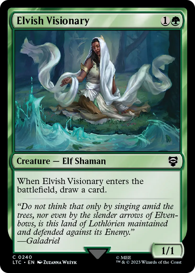 Elvish Visionary — Tales of Middle-earth Commander — Magic: The Gathering