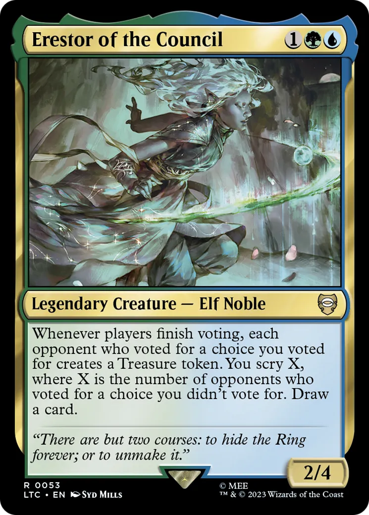 Erestor of the Council — Tales of Middle-earth Commander — Magic: The Gathering