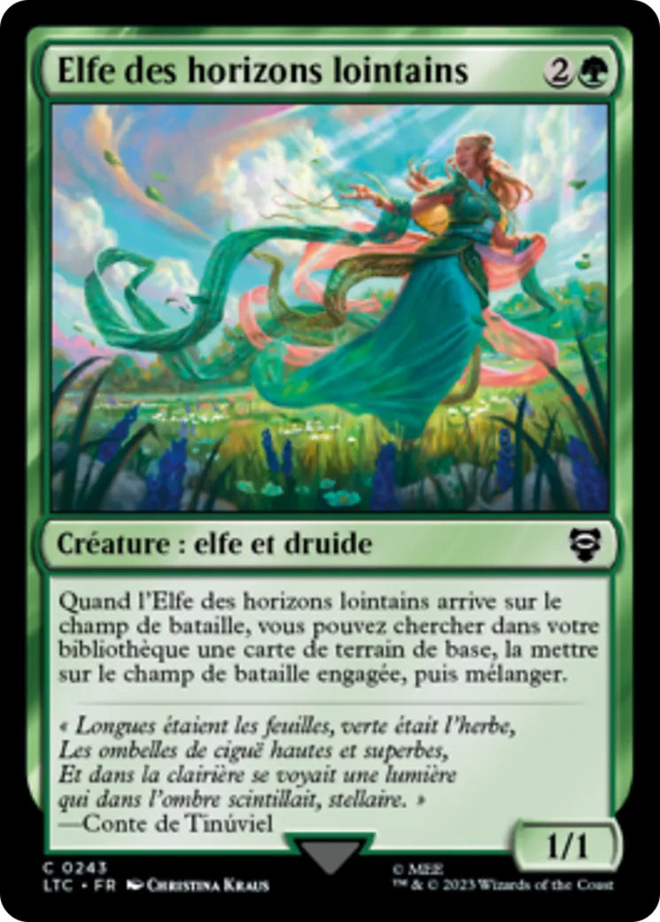 Elfe des horizons lointains — Tales of Middle-earth Commander — Magic: The Gathering