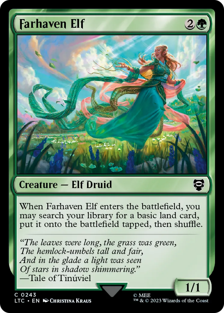 Farhaven Elf from Tales of Middle-earth Commander - Magic: The Gathering