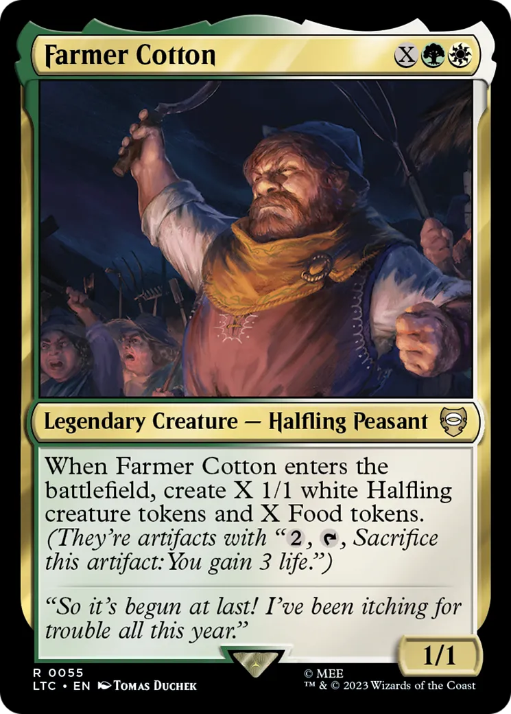 Farmer Cotton — Tales of Middle-earth Commander — Magic: The Gathering