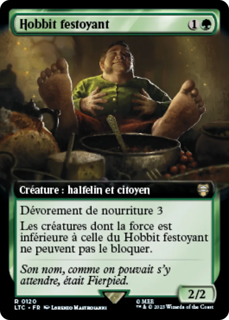 Hobbit festoyant — Tales of Middle-earth Commander — Magic: The Gathering