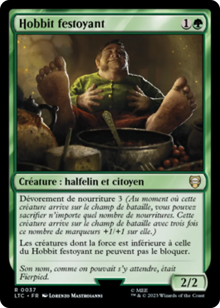 Hobbit festoyant — Tales of Middle-earth Commander — Magic: The Gathering