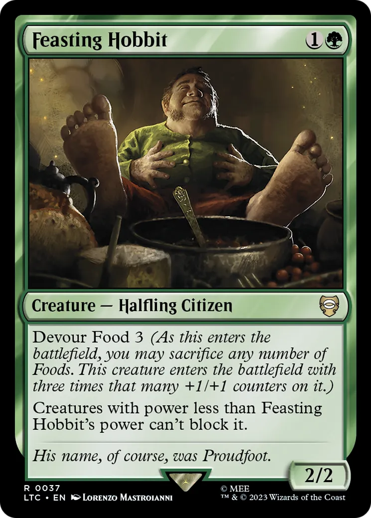 Feasting Hobbit — Tales of Middle-earth Commander — Magic: The Gathering