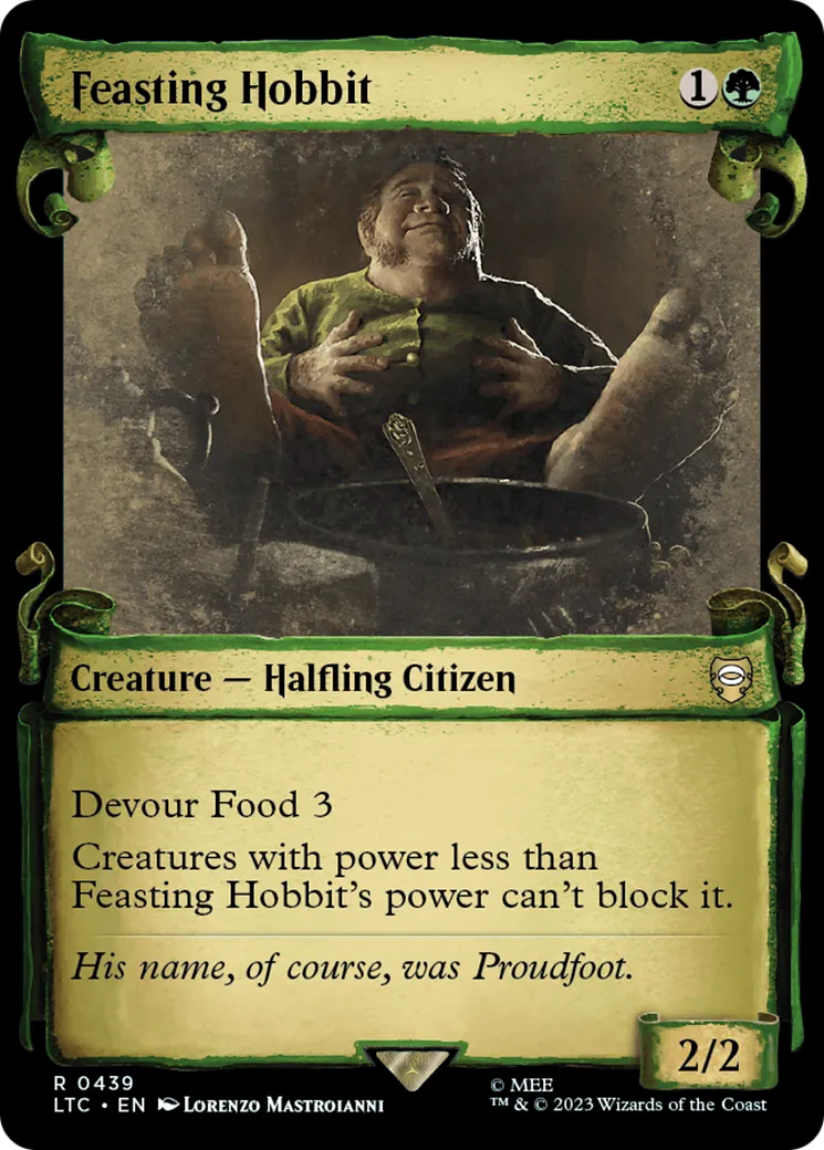 Feasting Hobbit — Tales of Middle-earth Commander — Magic: The Gathering
