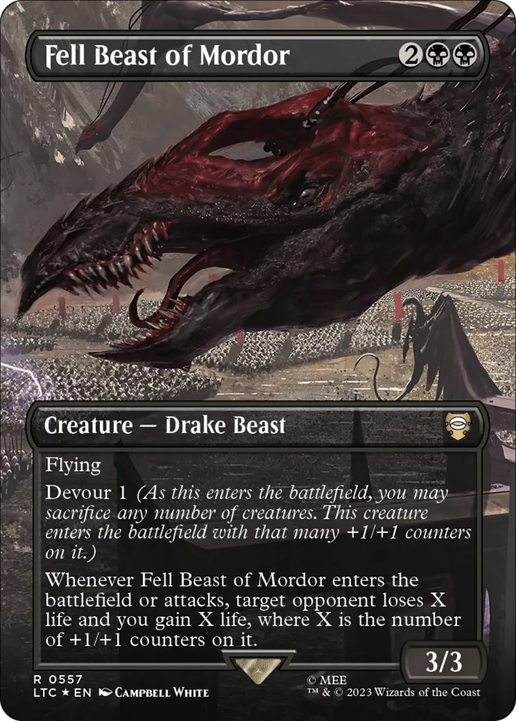 Fell Beast of Mordor — Tales of Middle-earth Commander — Magic: The Gathering