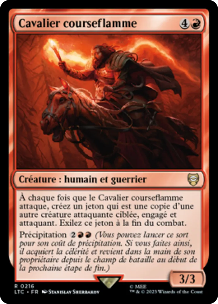 Cavalier courseflamme — Tales of Middle-earth Commander — Magic: The Gathering