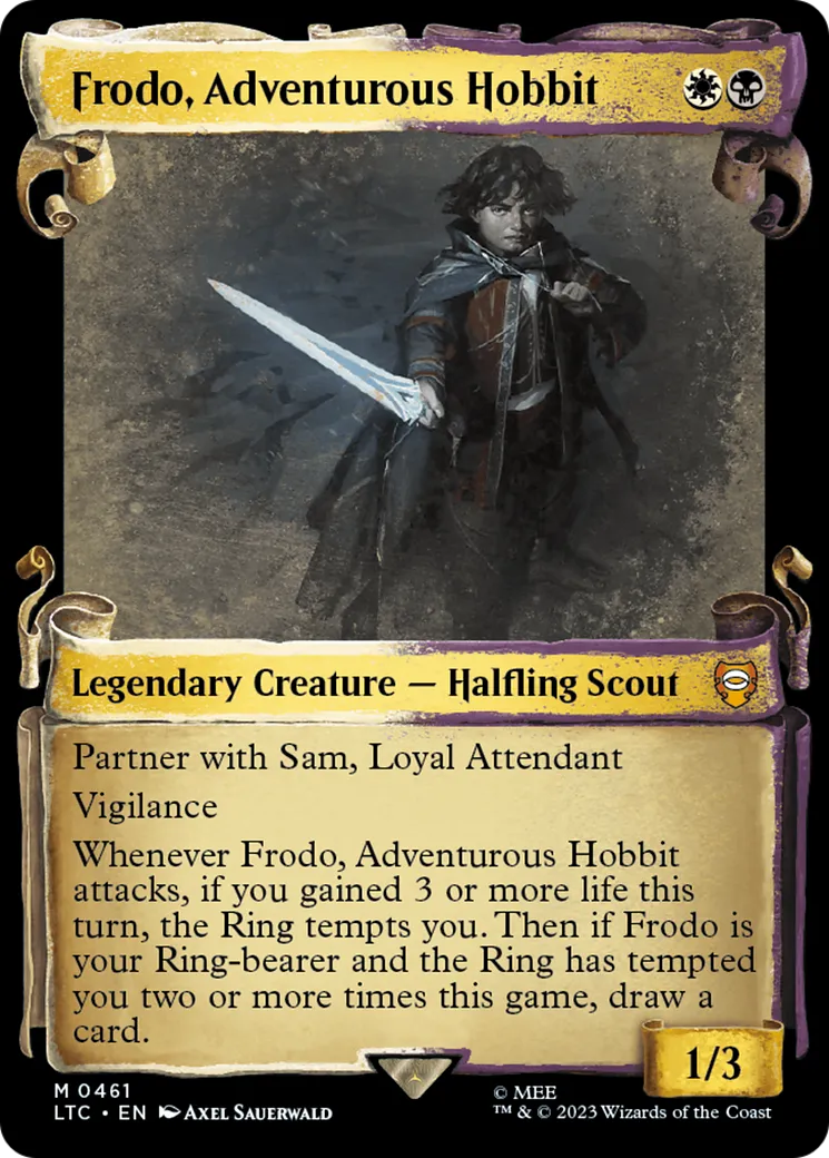 Frodo, Adventurous Hobbit — Tales of Middle-earth Commander — Magic: The Gathering