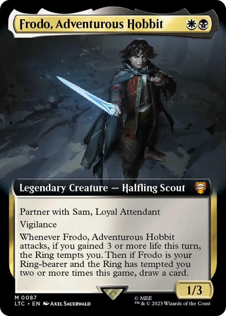 Frodo, Adventurous Hobbit — Tales of Middle-earth Commander — Magic: The Gathering