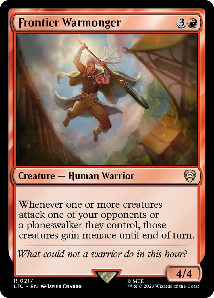 Frontier Warmonger — Tales of Middle-earth Commander — Magic: The Gathering