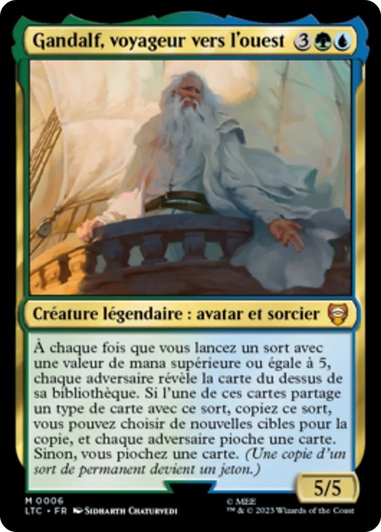 Gandalf, voyageur vers l'ouest — Tales of Middle-earth Commander — Magic: The Gathering