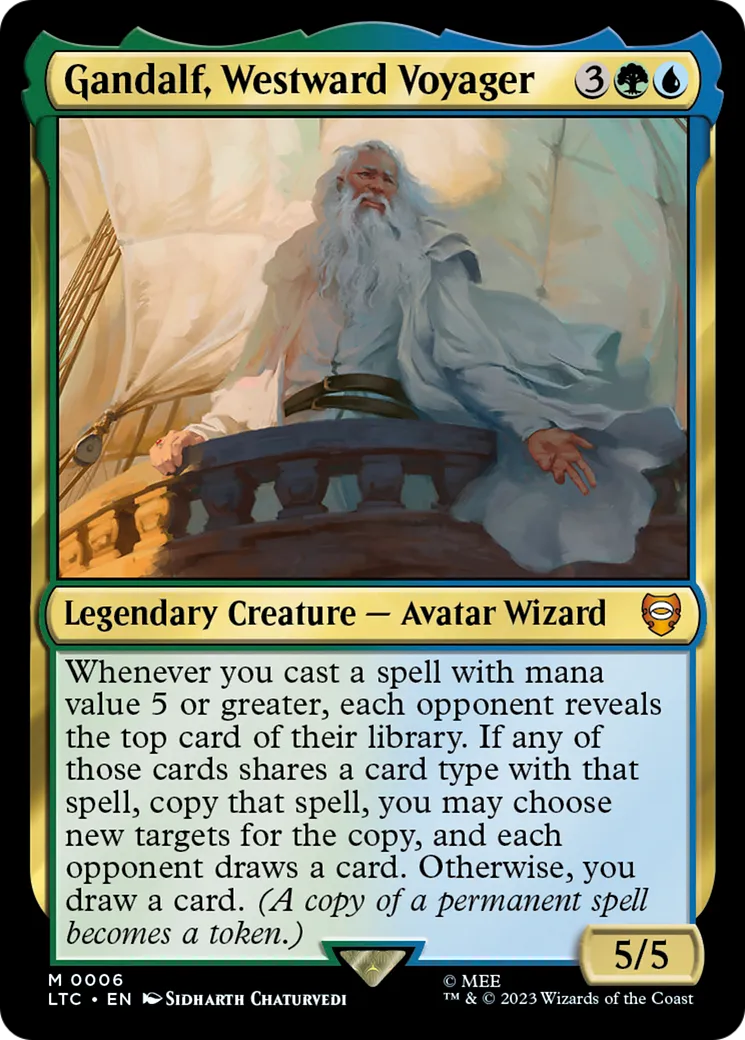 Gandalf, voyageur vers l'ouest — Tales of Middle-earth Commander — Magic: The Gathering