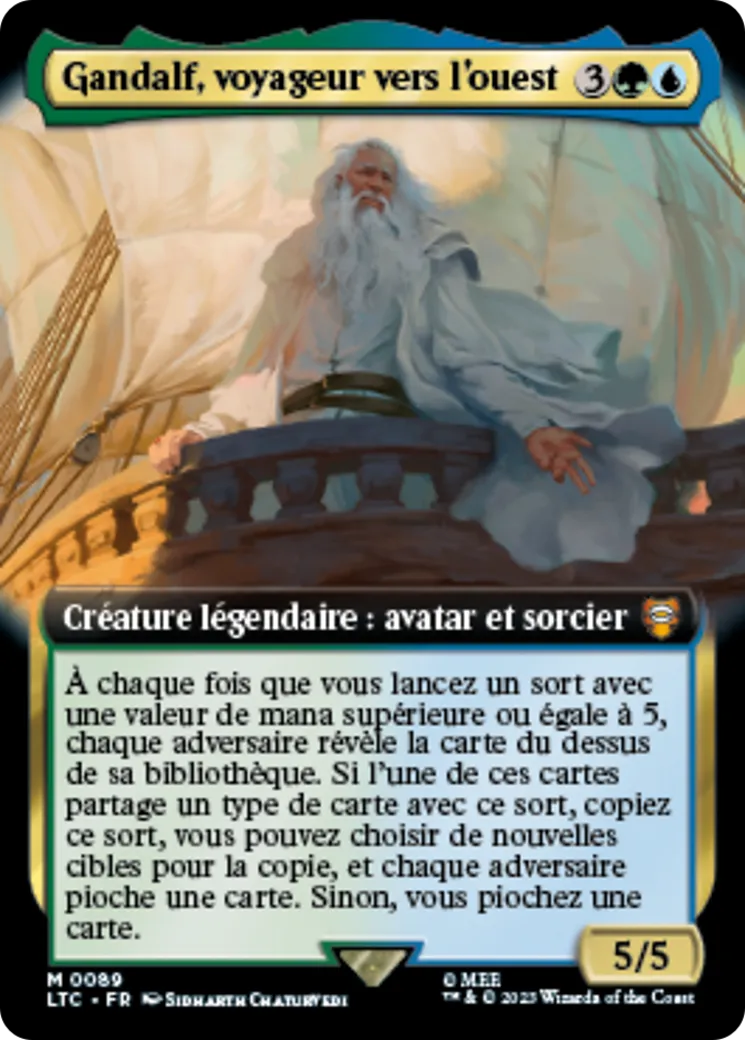Gandalf, voyageur vers l'ouest — Tales of Middle-earth Commander — Magic: The Gathering