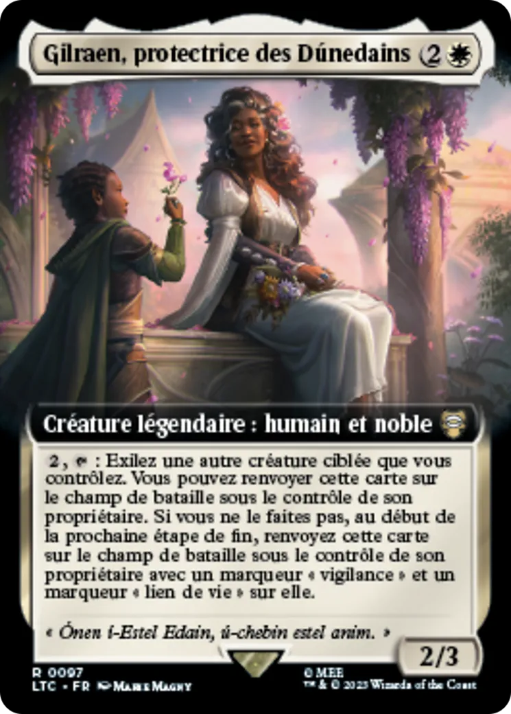 Gilraen, protectrice des Dúnedains — Tales of Middle-earth Commander — Magic: The Gathering