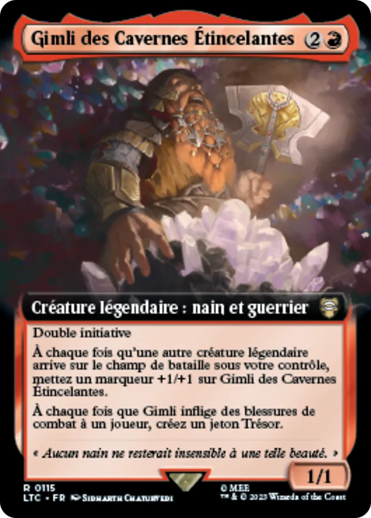 Gimli des Cavernes Étincelantes — Tales of Middle-earth Commander — Magic: The Gathering