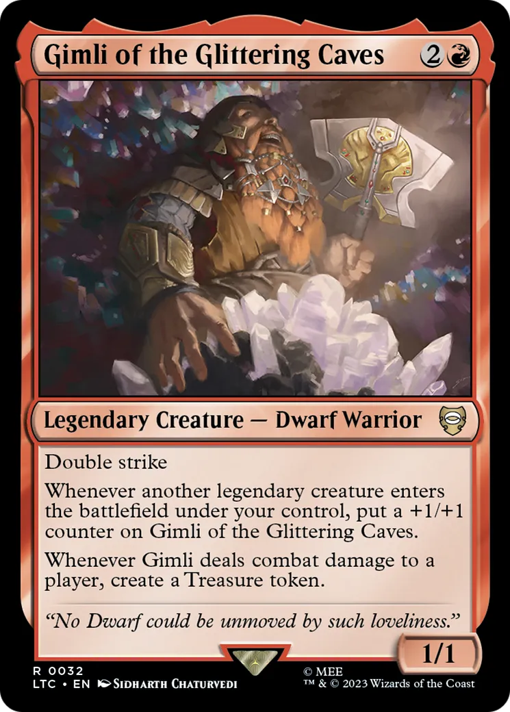 Gimli des Cavernes Étincelantes — Tales of Middle-earth Commander — Magic: The Gathering