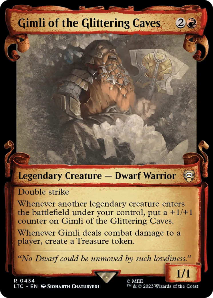 Gimli of the Glittering Caves — Tales of Middle-earth Commander — Magic: The Gathering