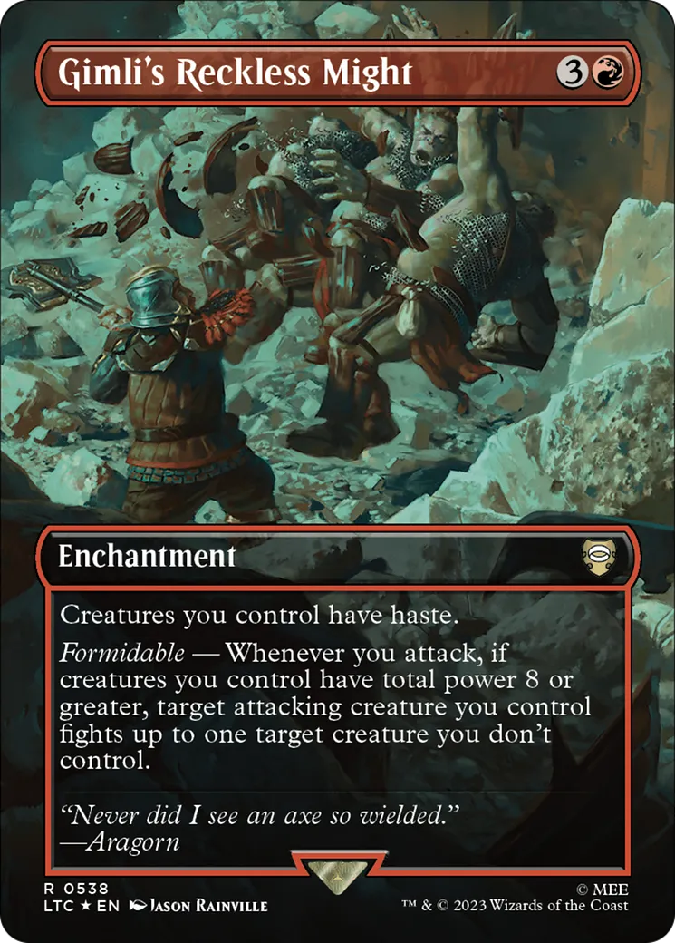 Gimli's Reckless Might from Tales of Middle-earth Commander - Magic: The Gathering