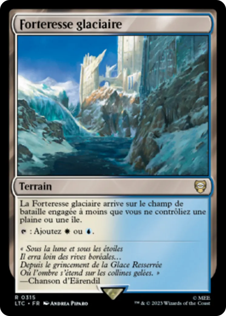 Forteresse glaciaire — Tales of Middle-earth Commander — Magic: The Gathering