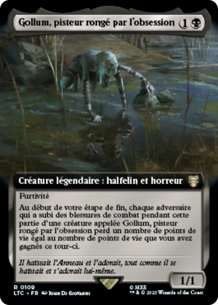Gollum, pisteur rongé par l'obsession — Tales of Middle-earth Commander — Magic: The Gathering