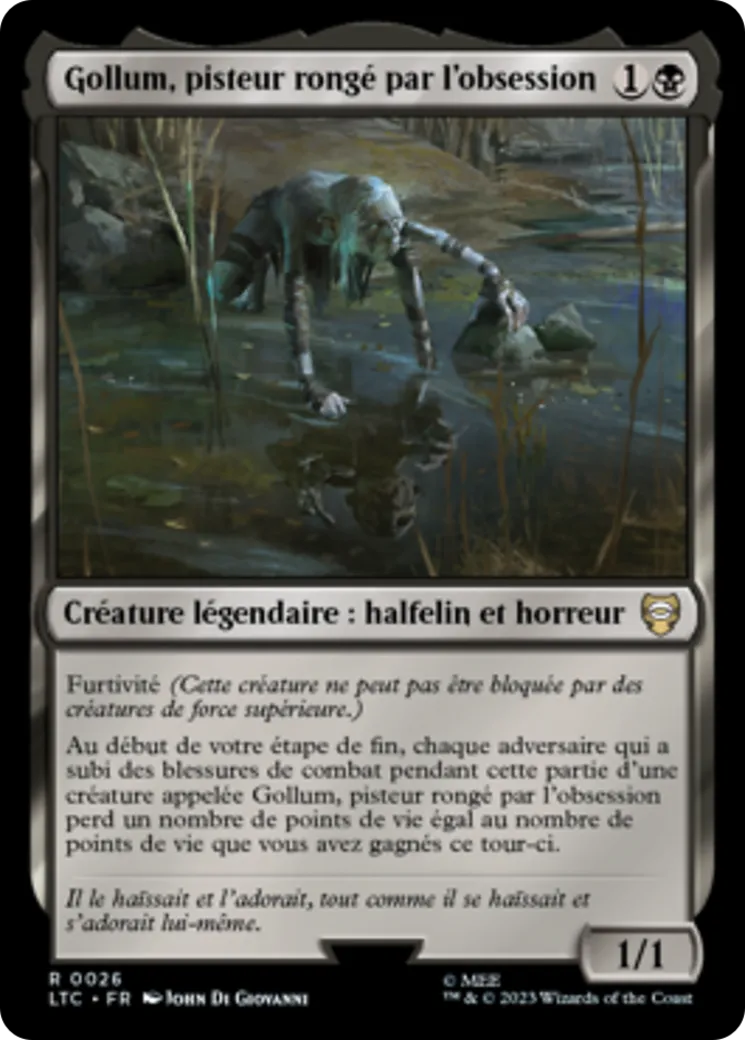 Gollum, pisteur rongé par l'obsession — Tales of Middle-earth Commander — Magic: The Gathering