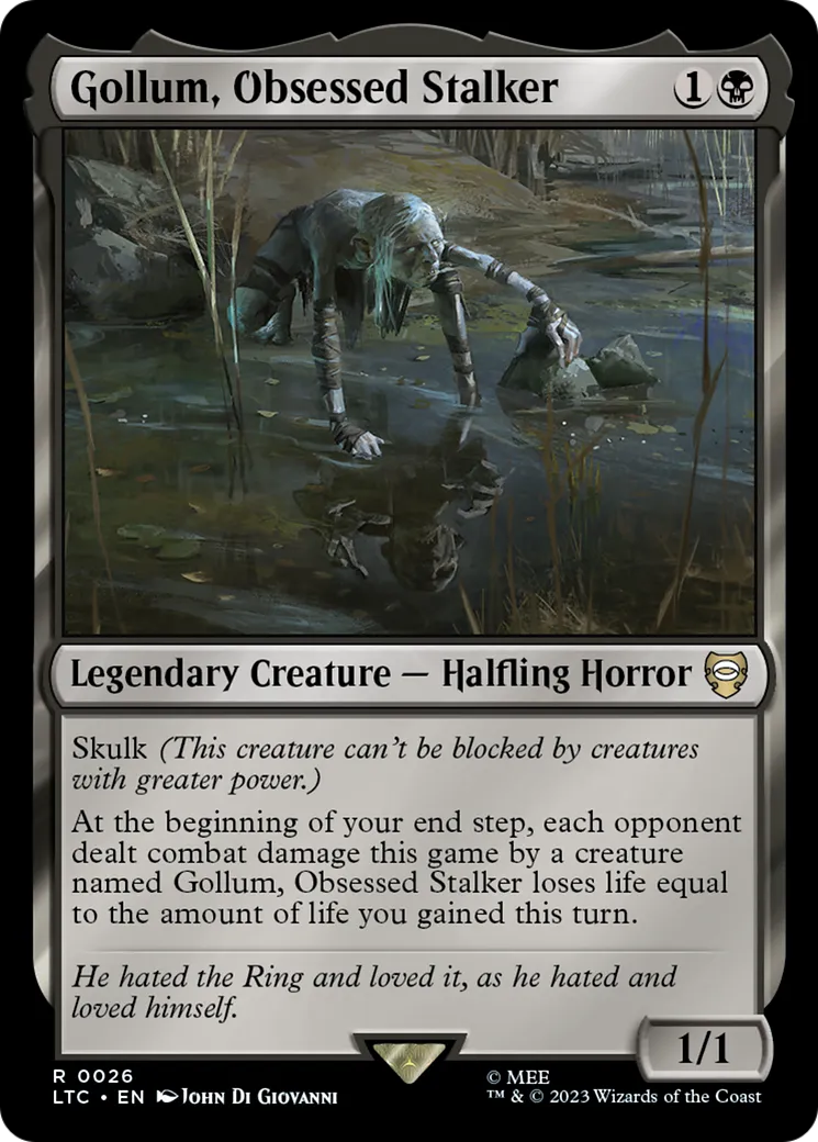 Gollum, Obsessed Stalker — Tales of Middle-earth Commander — Magic: The Gathering