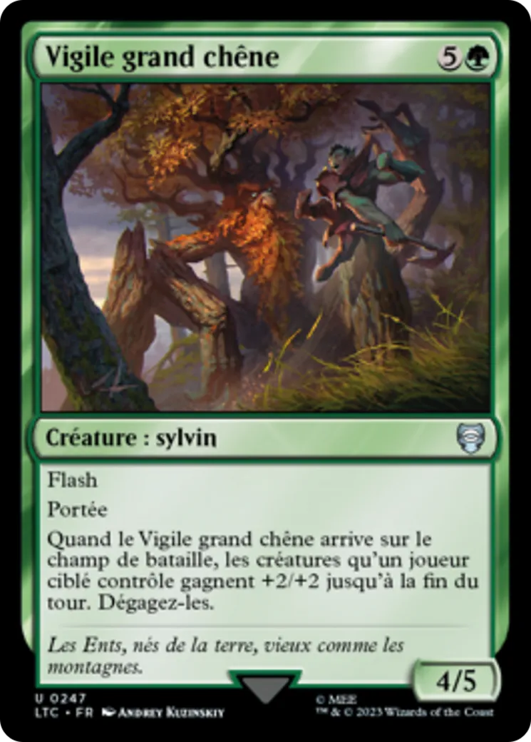 Vigile grand chêne — Tales of Middle-earth Commander — Magic: The Gathering