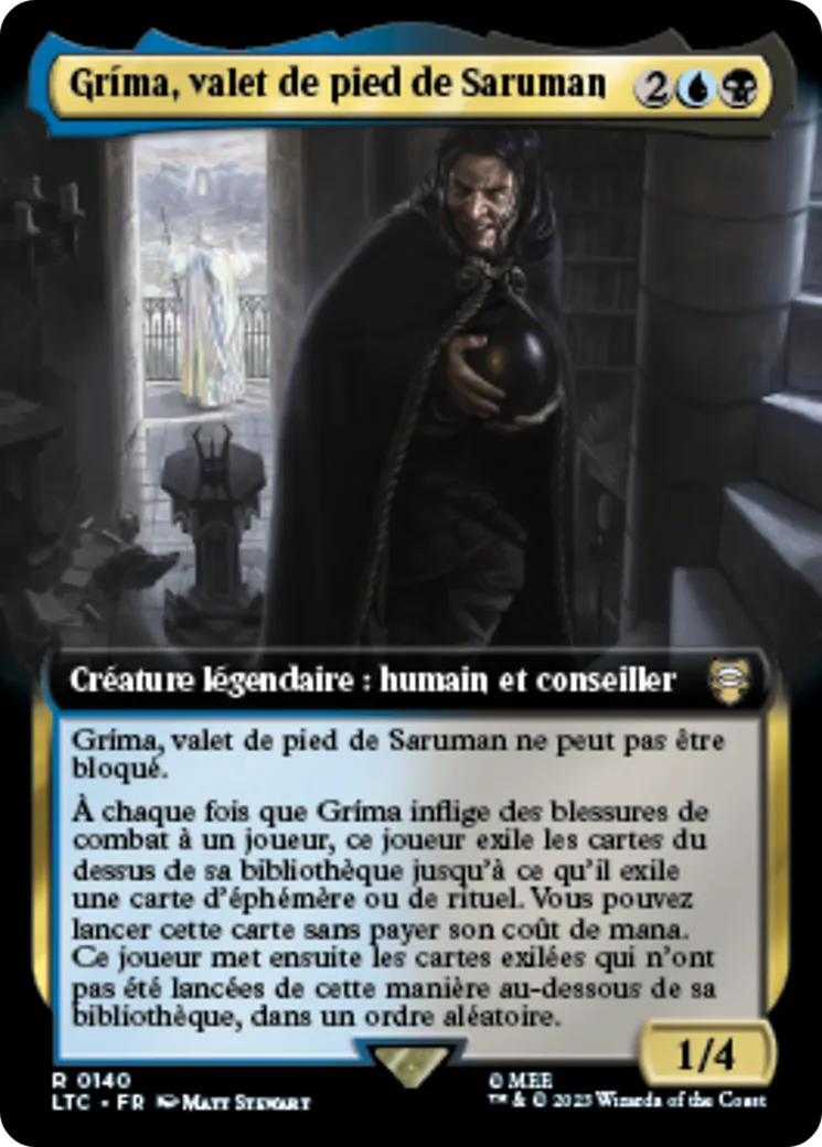 Gríma, valet de pied de Saruman — Tales of Middle-earth Commander — Magic: The Gathering