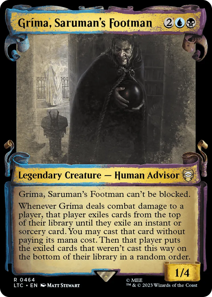 Gríma, valet de pied de Saruman — Tales of Middle-earth Commander — Magic: The Gathering