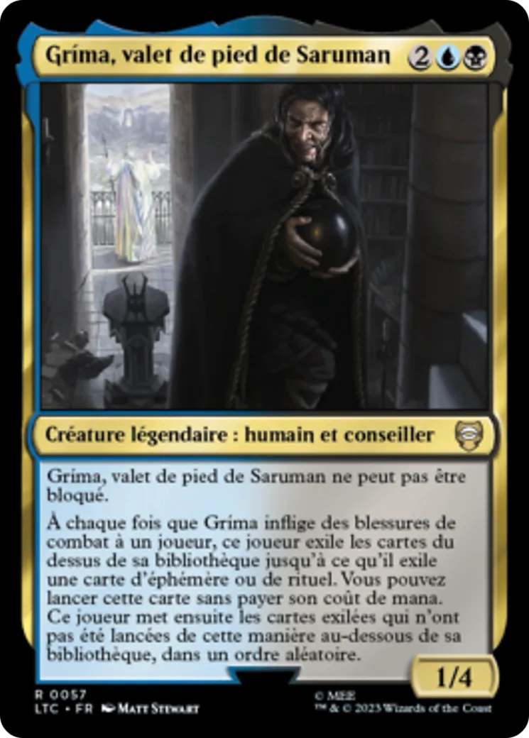 Gríma, valet de pied de Saruman — Tales of Middle-earth Commander — Magic: The Gathering